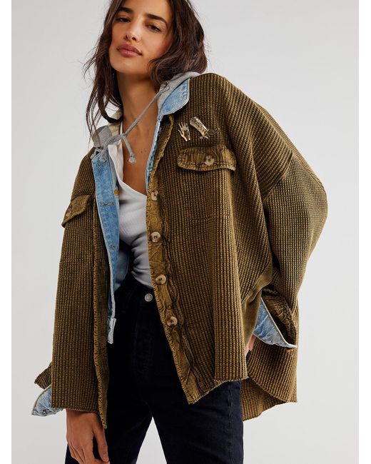 Free People Fp One Scout Jacket in Army Green (Green) | Lyst