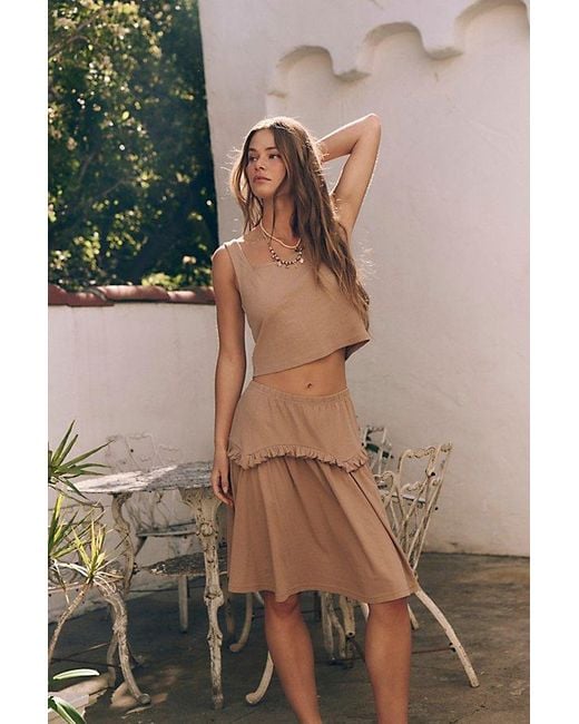free-est Multicolor Thea Skirt Set By