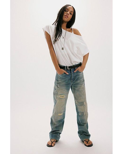 Free People Gray Peggy Tee
