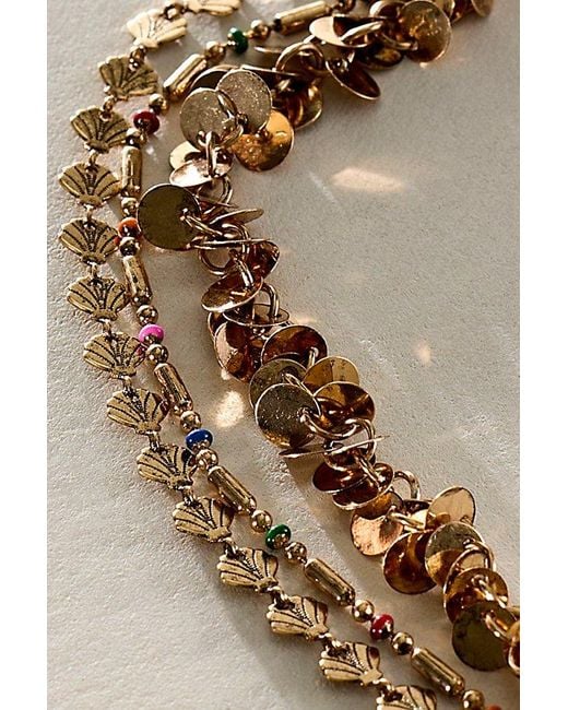 Free People Brown Solana Layered Anklet