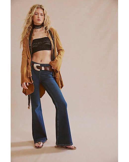 Free People Natural We The Free Keira Pull-On Flare Jeans