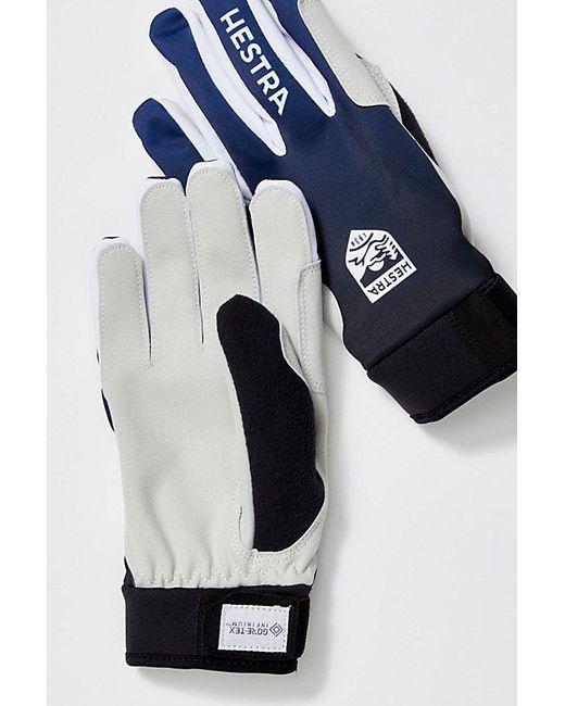 Hestra Blue Xc Pace Gloves At Free People In Navy, Size: Small