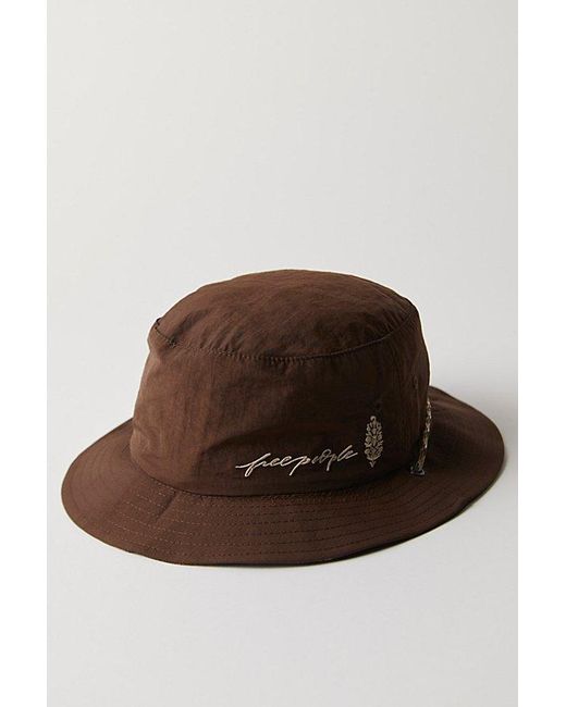 Free People Brown Fp X Rachel Pohl Forager Bucket Hat