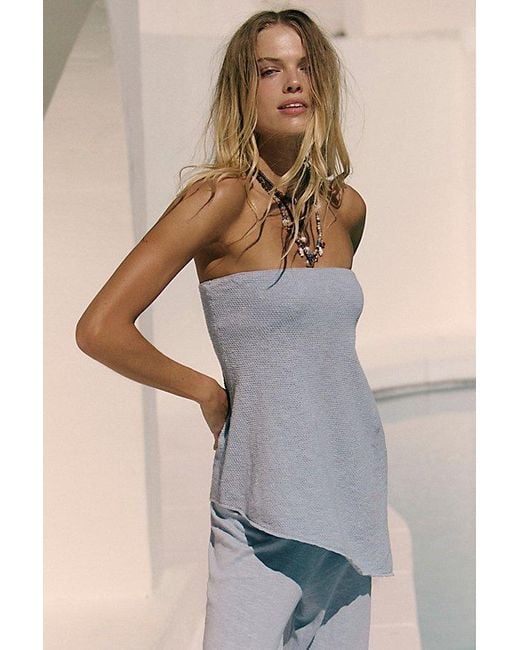 free-est Multicolor Krista Cotton-Linen Sweater Set By