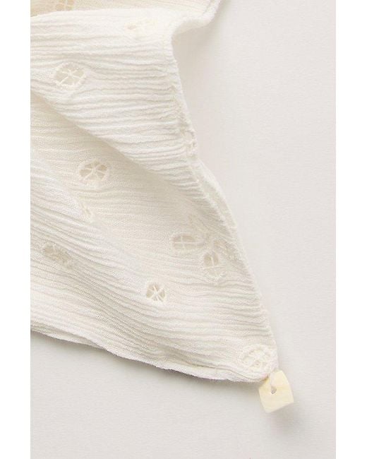 Free People Brown Atalia Square Scrunchie