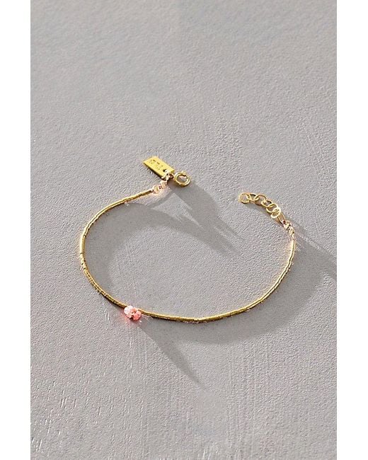 Iwona Ludyga Design Gray Tiny Garden Flower Bracelet