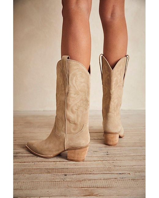 Jeffrey Campbell Natural Dagget Western Boots