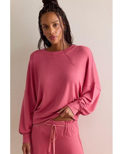 Intimately By Free People Pink Dream State Pullover By
