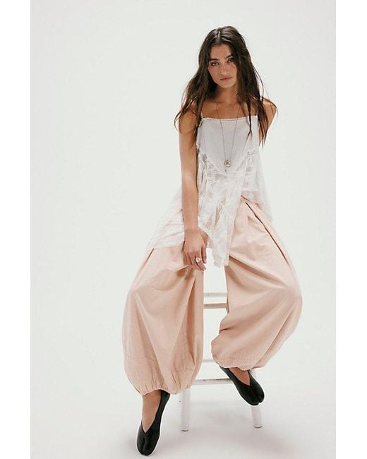 Free People Natural Moonflower Balloon Trousers