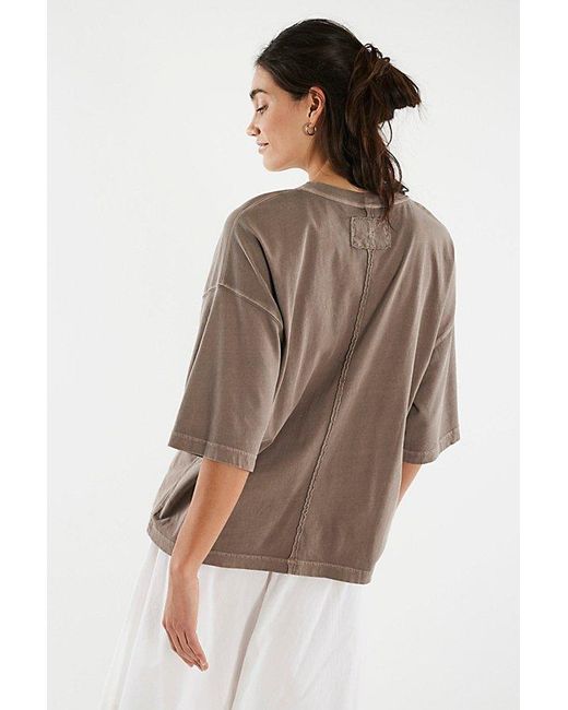 Free People Multicolor Perfect Oversized Tee