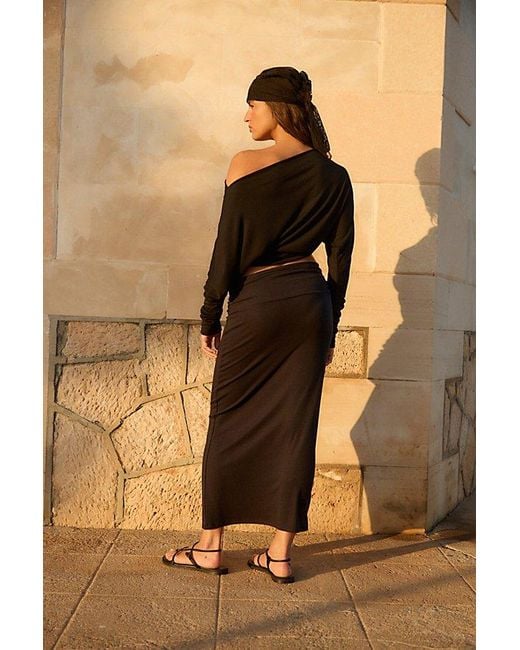 Free People Black Good Feels Sensual Set By