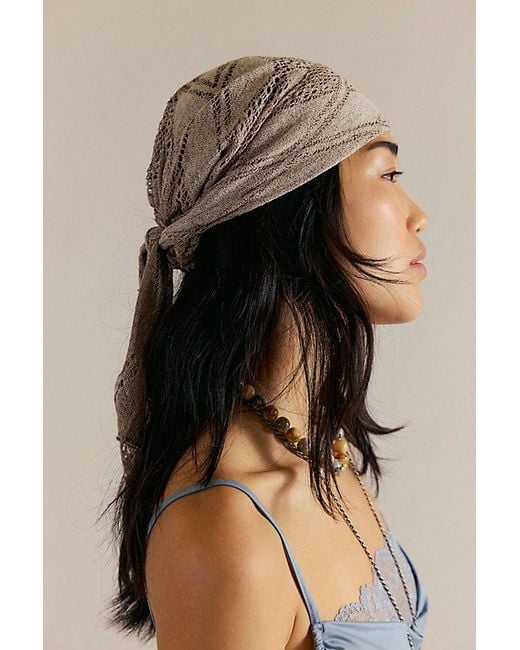 Free People Brown Mellody Hair Scarf