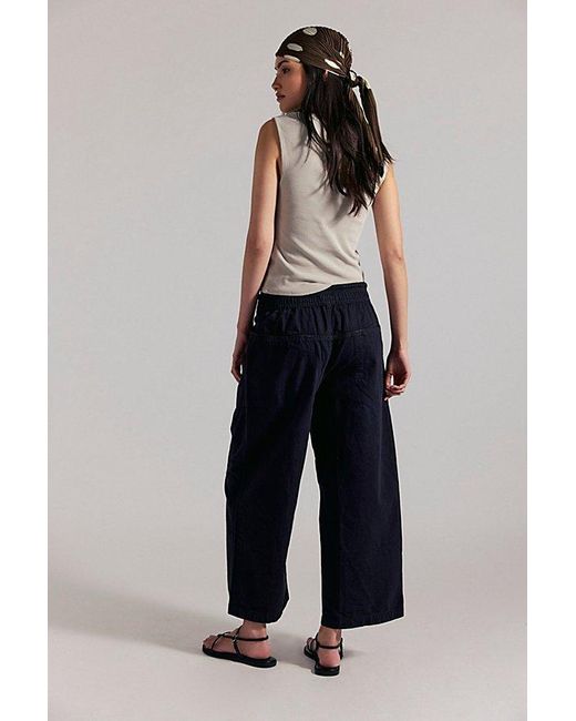 Free People Blue Easy Peasy Pull-On Jeans