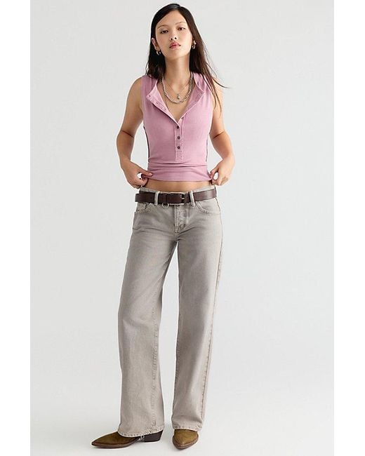 Free People Pink Jamie Henley Tank