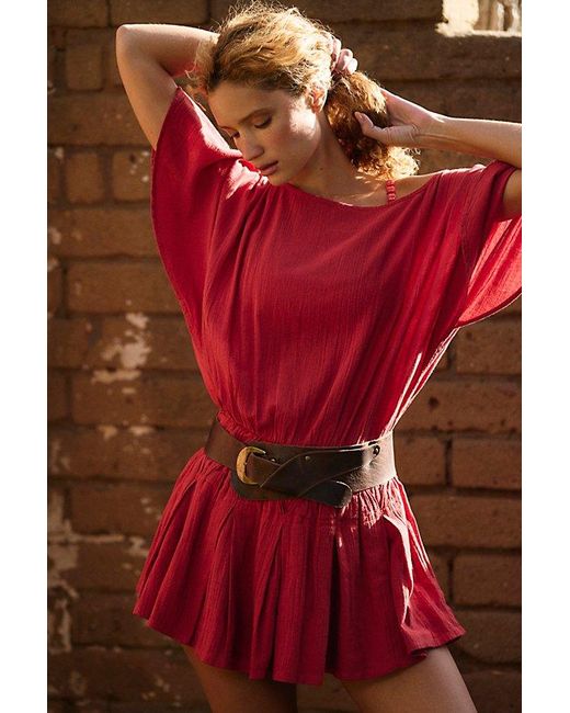 free-est Red Sutton Mini Dress By