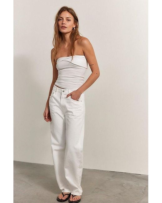 Intimately By Free People White Simply Soft Twist Tube Top By