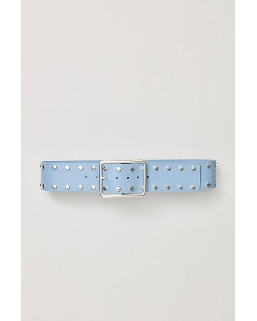 Free People Blue Hex Hip Belt
