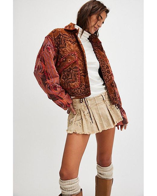 Free People Red Giving Joy Jacket