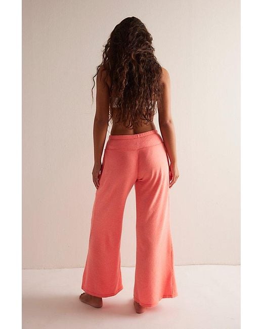 Intimately By Free People Pink Staycation Lounge Pants By