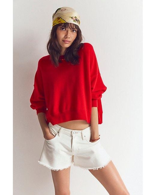 Free People Natural Sparks Fly Shorts