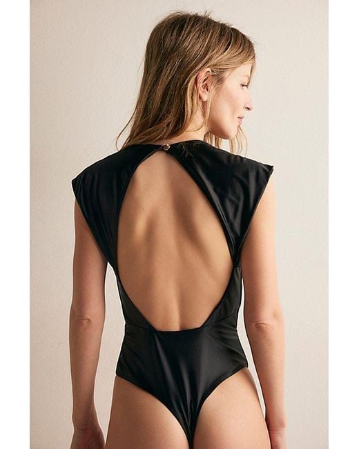 Nightcap Black Corset V Bodysuit