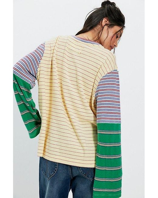 Free People Green Camp Crush Long Sleeve Tee