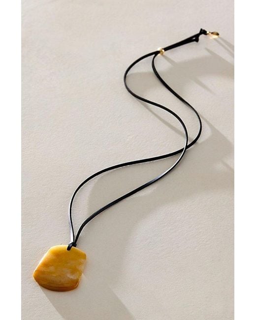 Free People Natural Lena Semiprecious Stone Necklace