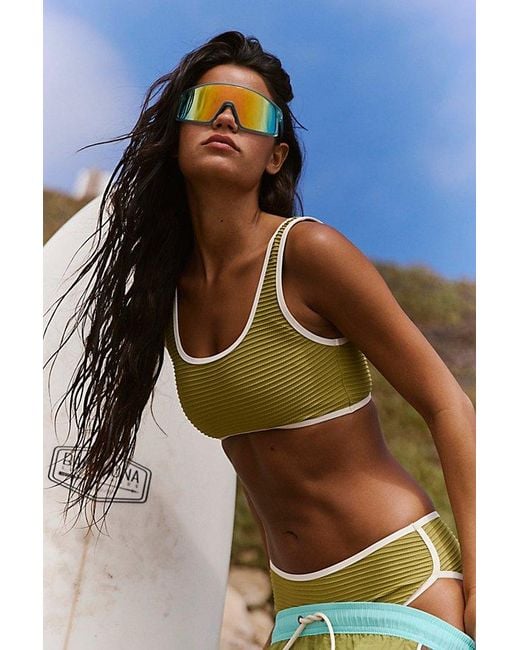 Poolside Paradiso Multicolor Cropped Surf Top