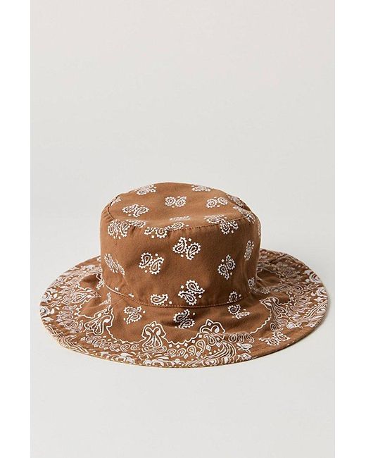 Free People Bandana Reveriblle Bucket Hat Cotton Llightweight Free People | Accessories | Free People Bandana Bucket Hat  main image 4