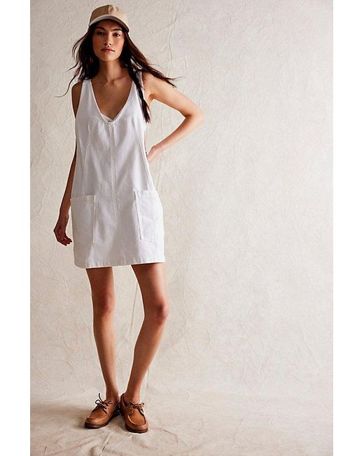 Free People White High Roller Skirtall