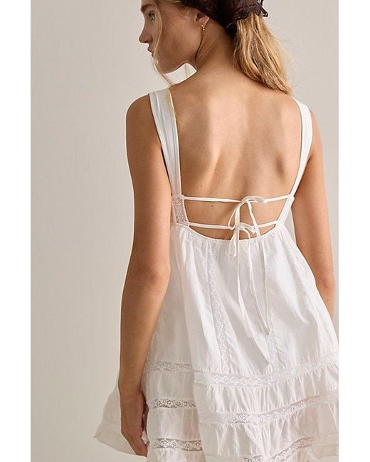 Free People Blue Soft Launch Bodysuit