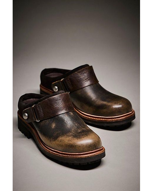 Free People Gray Remy Mules