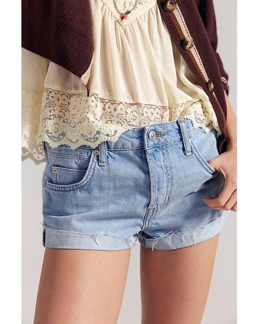 Free People Multicolor We The Free Cali Cuffed Shorties