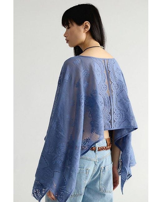 Free People Blue Elsa Poncho