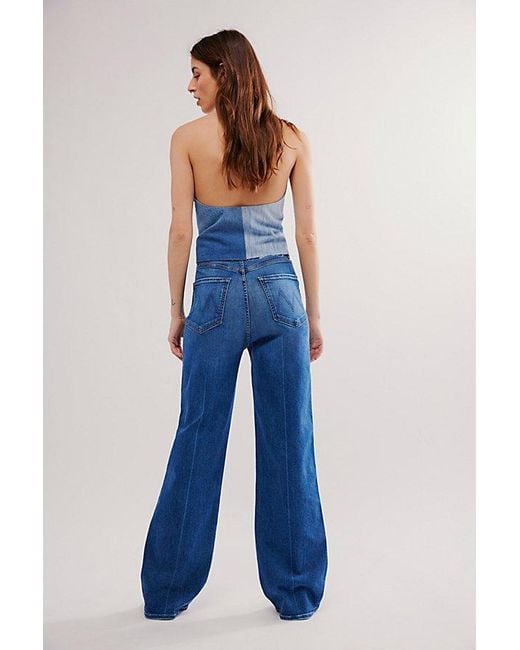 Mother Blue The Tune Up Maven Sneak Jeans