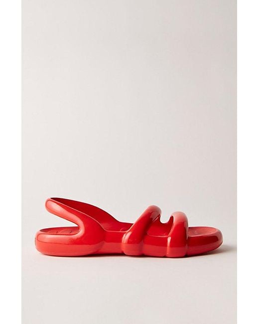 Camper Red Kobarah Flat Sandals By
