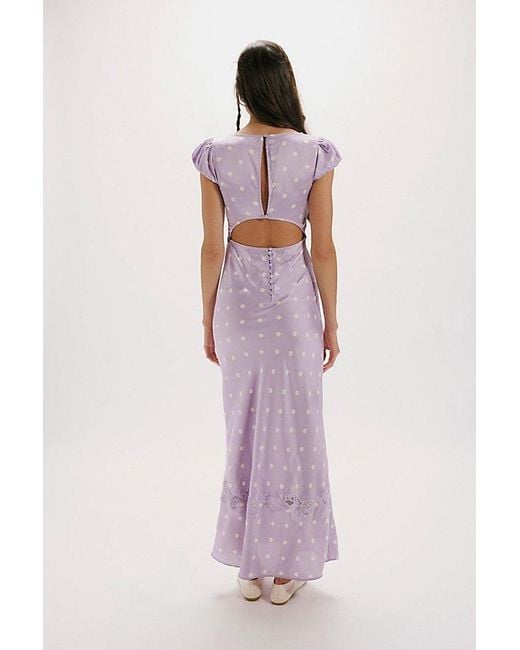 Free People Purple Butterfly Babe Maxi Dress