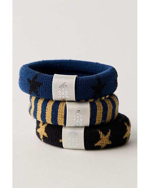 Free People Blue We Move Hair Tie Pack Set