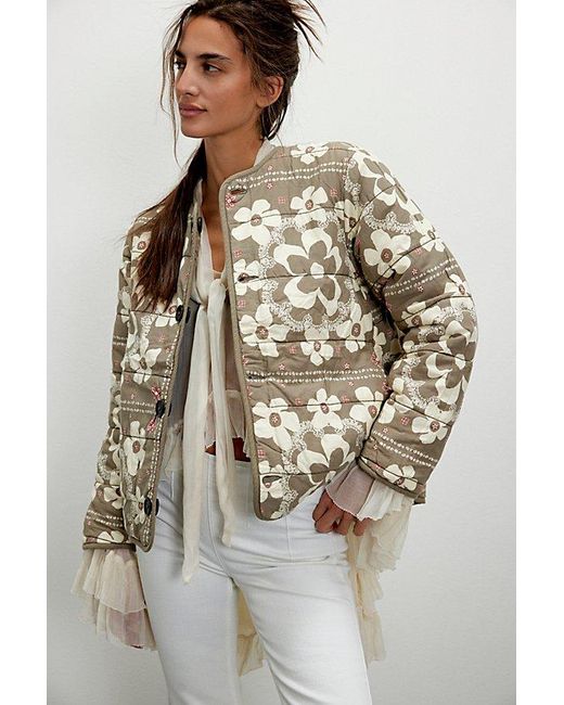 Free People Brown Zazu Reversible Liner Jacket