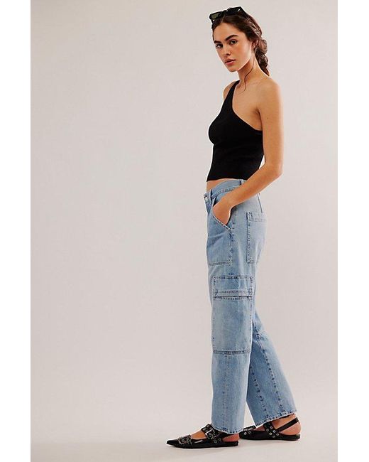 Citizens of Humanity Blue Marcelle Cargo Jeans
