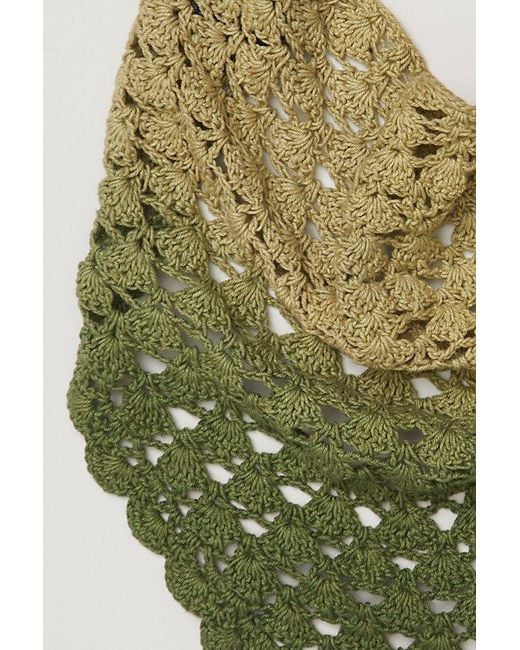 NAMJOSH Brown Kelley Crochet Hair Scarf
