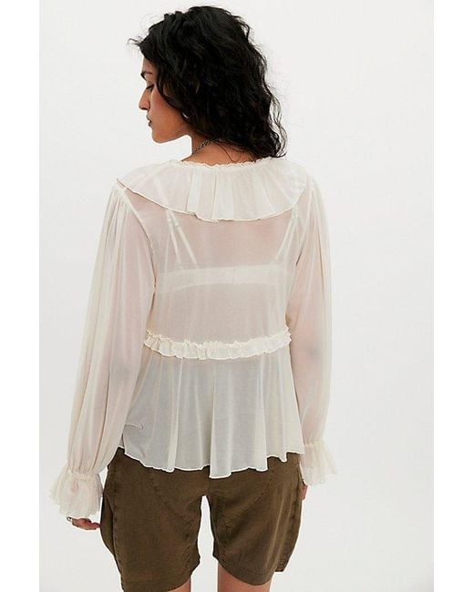 Free People Black Fearless Long Sleeve Top