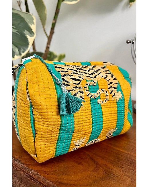Be Deva Multicolor Tigers Cosmetic Bag