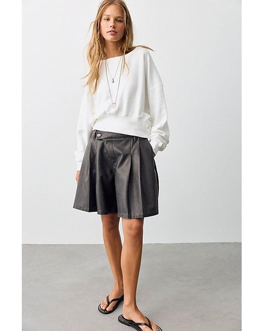 Free People White All Day Pullover