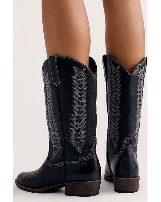 Matisse Black Appaloosa Vegan Western Boots By