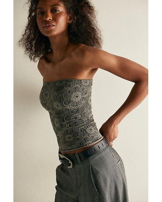 Intimately By Free People Gray Favorite Find Tube Top By