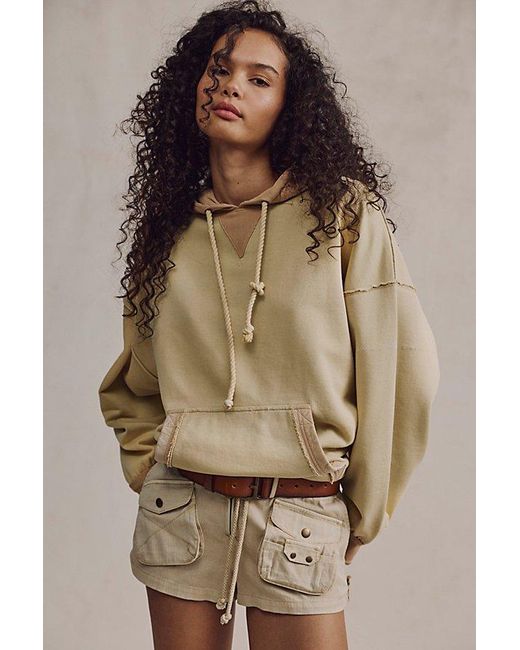 Free People Brown Lou Baked Hoodie