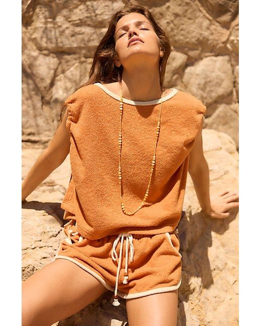 free-est Orange Josie Short Set By