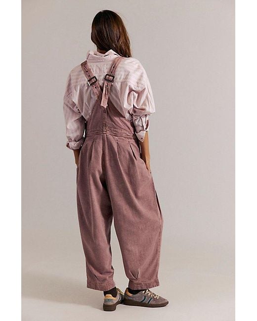 Free People Multicolor Felix Tapered Dungarees By