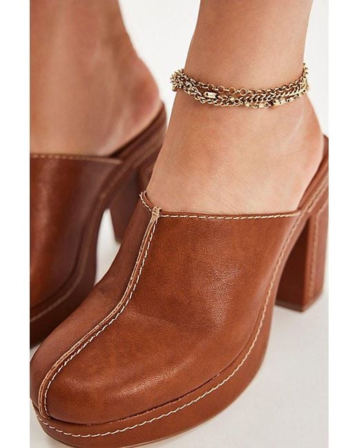 Matisse Natural Krissy Platform Mules By